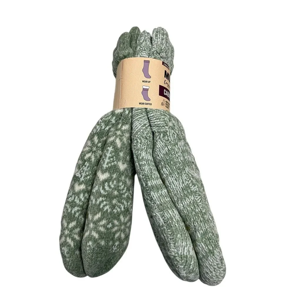 Muk Luks Cabin‎ Socks L / XL Two Sets 4 Pair Women's / Men's 8-10, Plaid